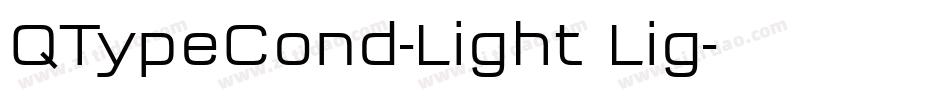 QTypeCond-Light Lig字体转换